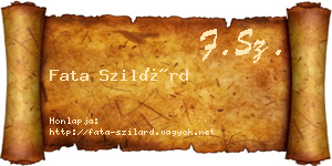Fata Szilárd névjegykártya